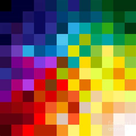 Colorful Pixels Digital Art By Sylvie Bouchard
