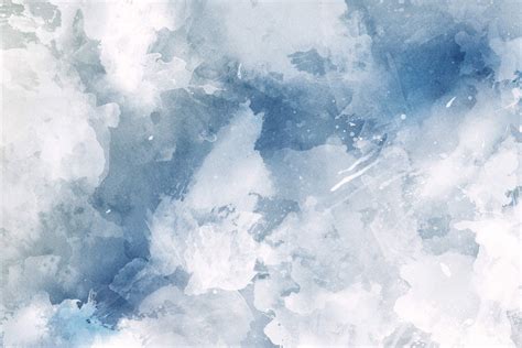 This Canvas Is Artfully Mixed With Different Shades Of Blue And White