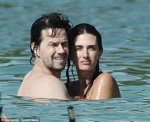 Mark Wahlberg Keeps Wife Rhea Durham Entertained As He Plays Beach