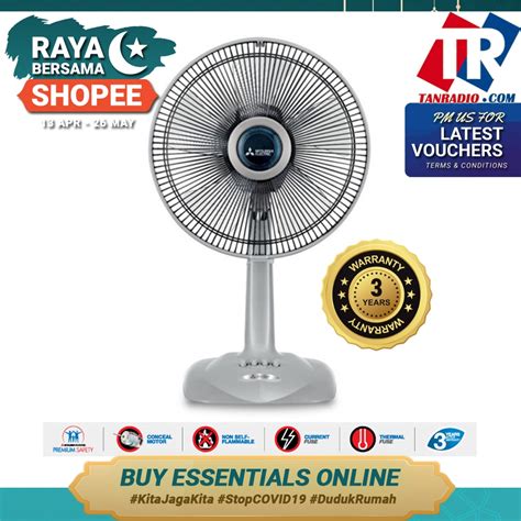 Description reviews (0) qr code reviews there are no reviews yet. Panasonic Table Fan 3-Speed (12" & 16 ") F-MN304 F-MN404 ...