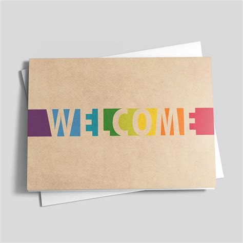 Colorful Greetings Welcome Greeting Cards By Cardsdirect