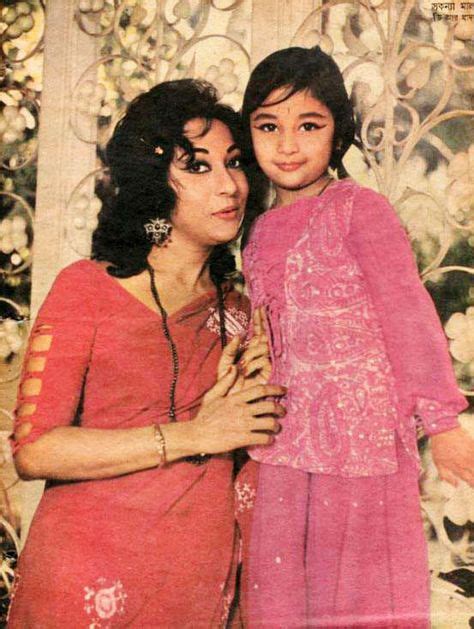 Mala Sinha With Daughter Mala Sinha In 2019 Vintage Bollywood Bollywood Stars Indian Movies