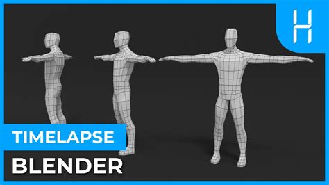 Blender Timelapse Modelling Human Base Mesh Youtube