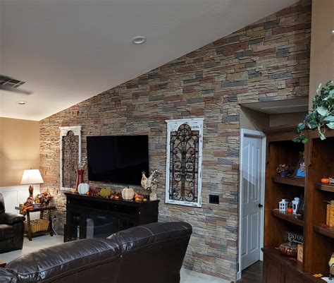 Adams Faux Stone Living Room Accent Wall Genstone