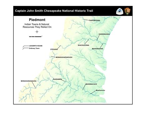 Piedmont Region Captain John Smith Chesapeake National Historic Trail
