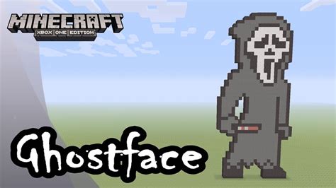 Minecraft Pixel Art Tutorial And Showcase Ghostface Scream Youtube