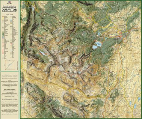 Durmitor Mountaineering Map Planinarska Mapa By Geoforma Fze Avenza