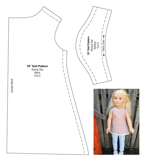 Free Printable Doll Clothes Patterns For Inch Dolls Sohaibkingsley
