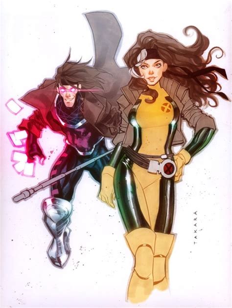 Anna Marie Rogue And Remy Lebeau Gambit By Marcio Takara
