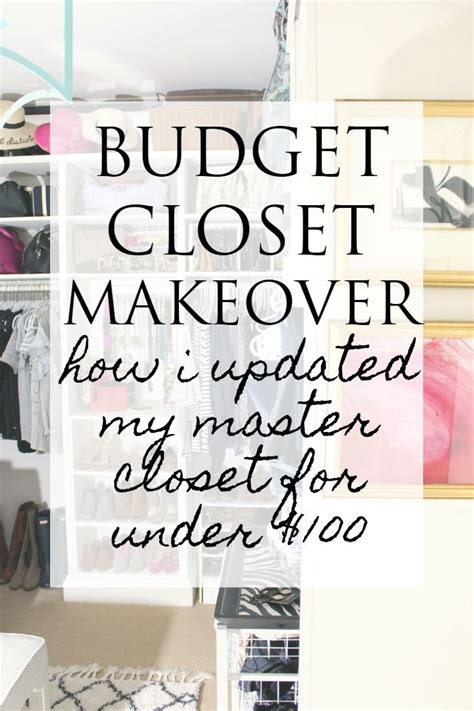 The Words Budget Closet Makeover Are In Black And White