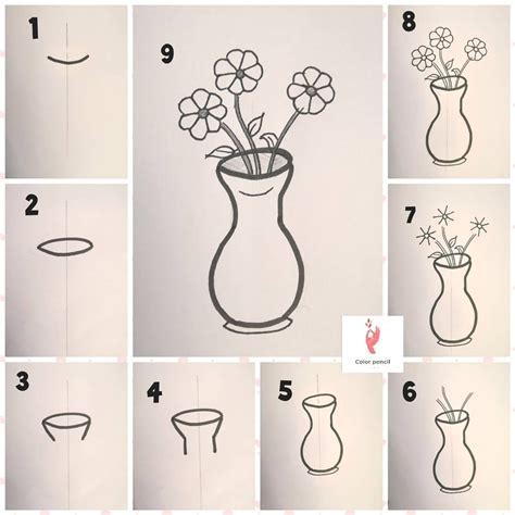 How To Draw Pot Step By Step At Drawing Tutorials