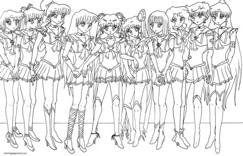 Anime Girl Coloring Pages Sailor Moon