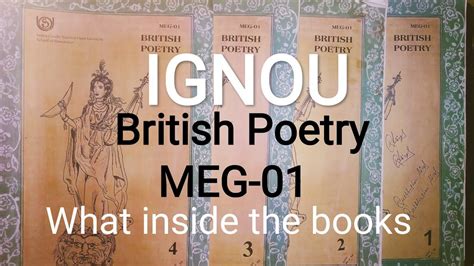 What Inside The Ignou British Poetry Meg 01 10 Books How To Read