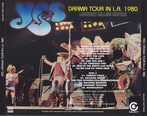 Yes Drama Tour In La 1980 2cdr Giginjapan