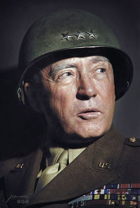 General Patton - cca 1943 : ColorizedHistory