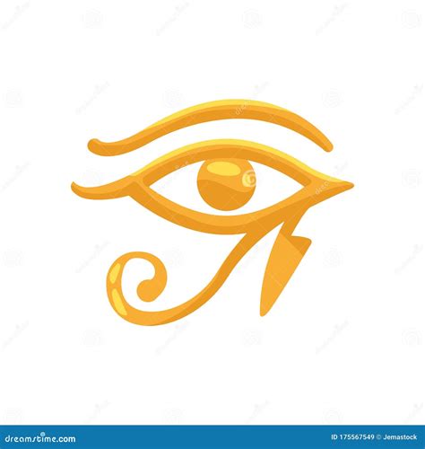 Horus Eye Egyptian Symbol Isolated Icon Stock Vector Illustration Of