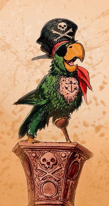 Ahoy Me Hearties” Pirate Parrot By Marc Davis Concept Art
