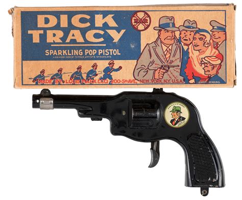 Hake S Dick Tracy Sparkling Pop Pistol Boxed Marx Gun