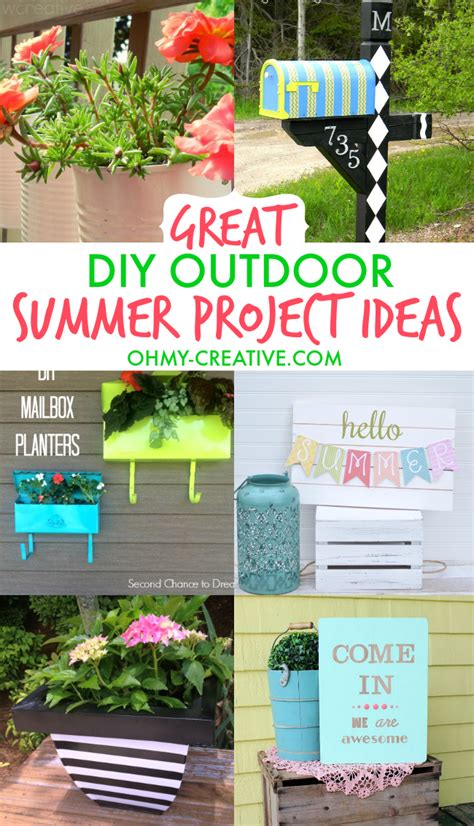 Great Diy Outdoor Summer Project Ideas Oh My Creative