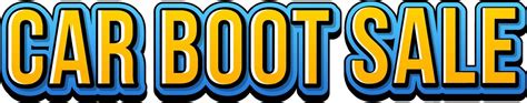 Car Boot Sale Typography Logo 6591034 Vector Art At Vecteezy