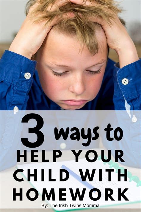 3 Ways To Help Your Child With Homework The Irish Twins Momma