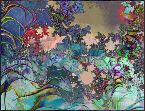Psychedelic Garden Digital Art By Ursula Freer
