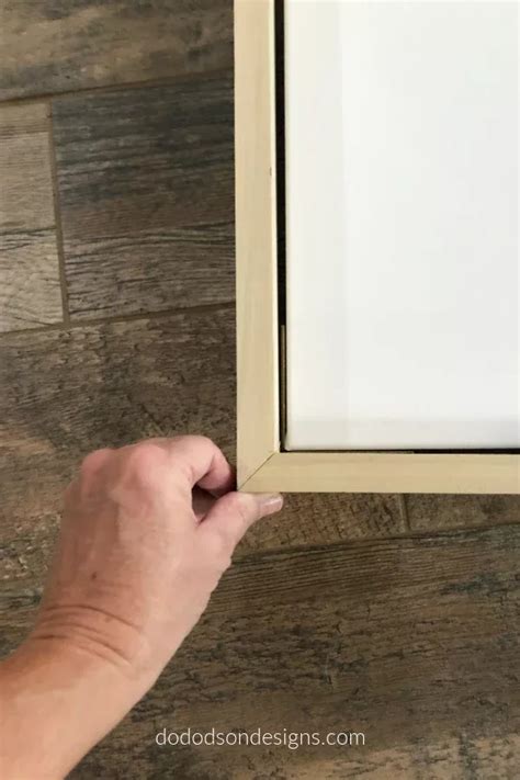 A Frame For Canvas Art Can Can Built With A Few Simple Cuts Get My Diy