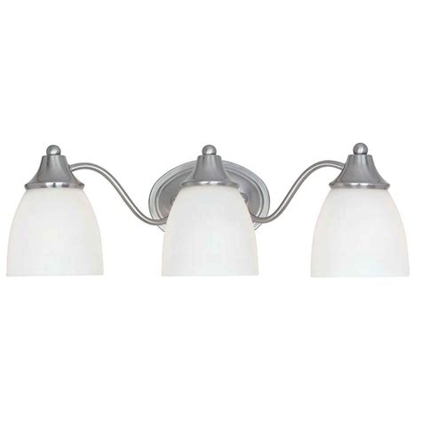 Kitchen light fixtures for high ceilings. 3-Light Brushed Nickel Bath Bar | Bathroom light fixtures ...