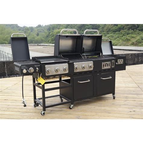 Outdoor Gourmet Pro Triton Supreme 7 Burner Propane And Charcoal Grill