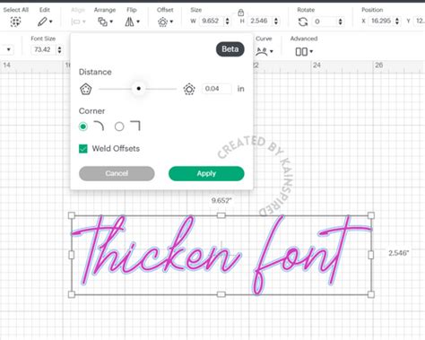 Make A Font Thicker In Cricut Design Space Kainspired