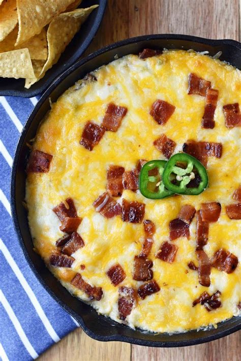 Creamy Jalapeno Popper Dip With Bacon Homemade Jalapeno Popper Dip