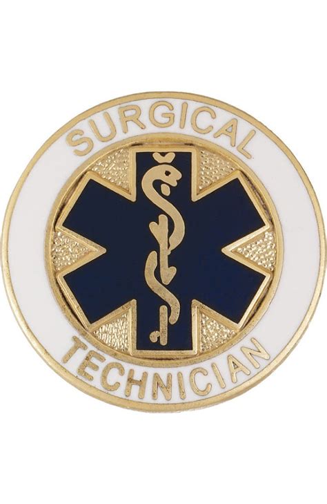 Prestige Medical Emblem Pin Surgical Technician