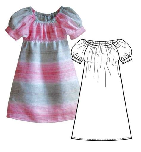 Peasant Dress Pattern For Girls Toddler Sewing Pdf Pattern Etsy In