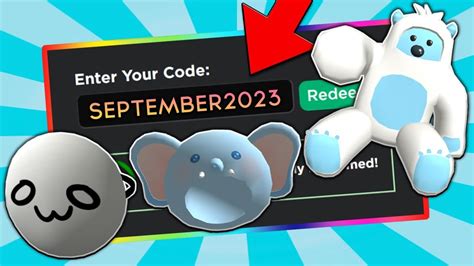 7 New Codes September 2023 Roblox Promo Codes For Roblox Free Items