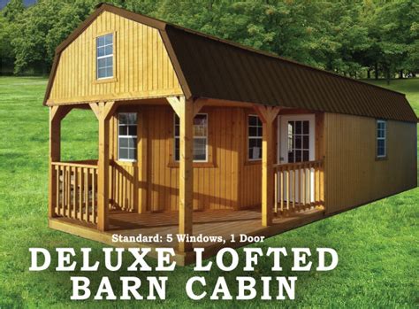 Deluxe Lofted Barn Cabin Shedpartners