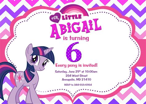 My Little Pony Twilight Sparkle Birthday By Prettypaperpixels