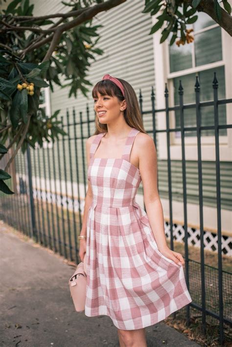The Perfect White And Pink Gingham Dress Pink Gingham Dress Gingham