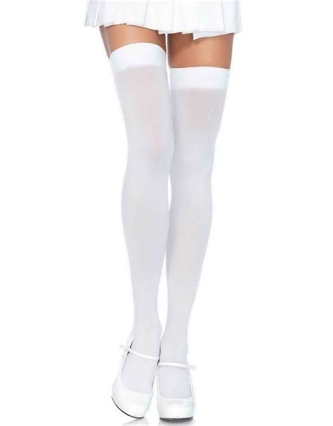 Opaque Nylon Thigh High Stockings Spicy Lingerie