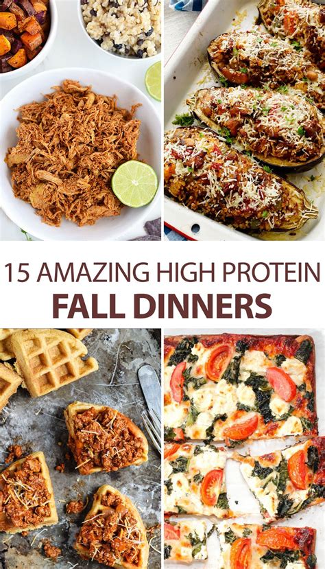So, here are our tastiest packable lunches that bring more than 25g of protein per serving to the table. 15 Amazing High Protein Fall Dinners | High protein recipes, Healthy high protein meals, High ...