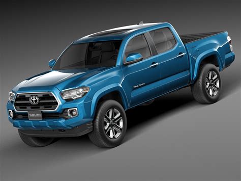 Toyota Tacoma Double Cab 2016 3d Modell 129 3ds C4d Fbx Lwo Max