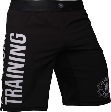 hardcore training recruit black training shorts kurze hose herren mma grappling fitness boxen no