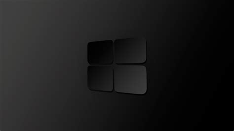 Windows Logo Wallpaper Black