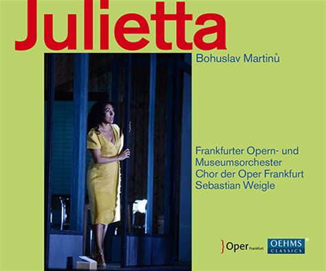 MartinŮ B Julietta Opera Sung In German Lascarro Streit