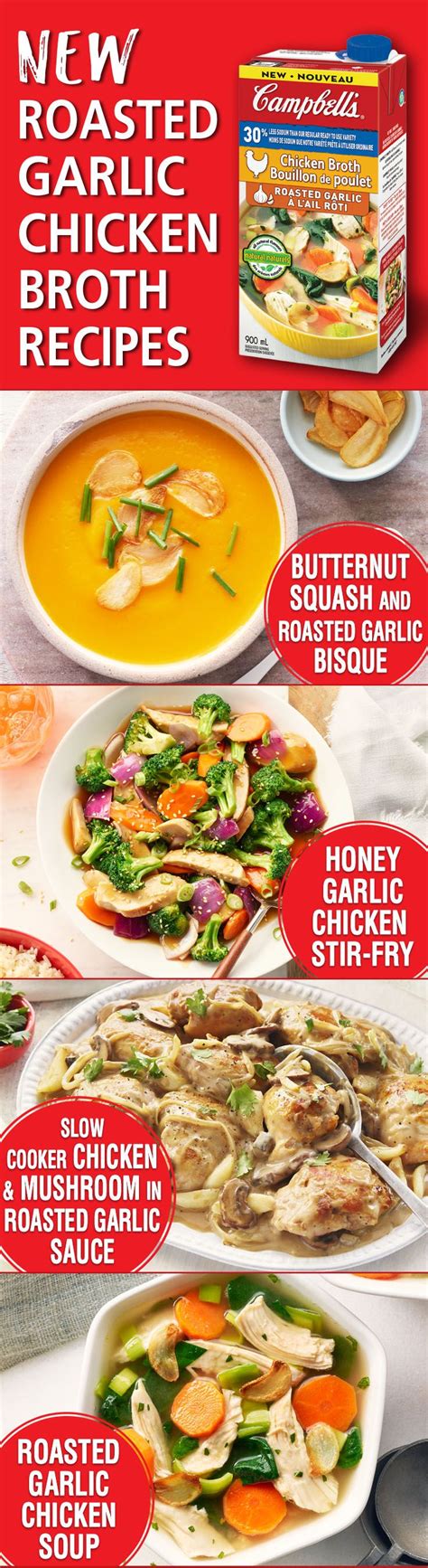 This recipe is so easy. Garlic Chicken Broth | Campbells soup recipes, Chicken soup recipes, Chicken broth recipes