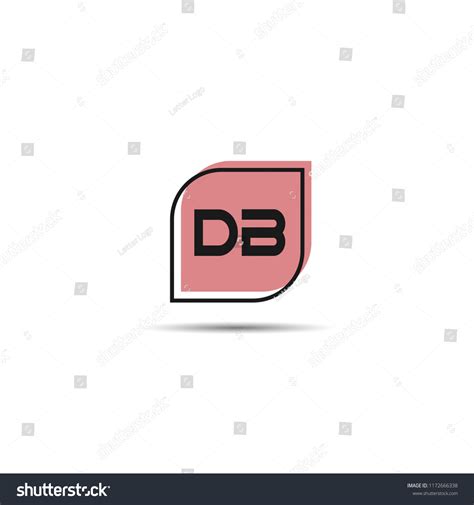 Initial Letter Db Logo Template Design Royalty Free Stock Vector