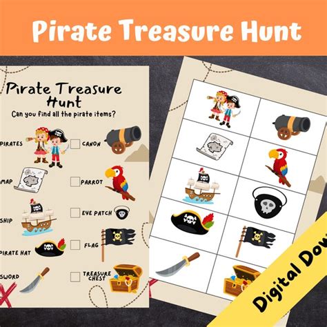 Pirate Treasure Hunt Etsy