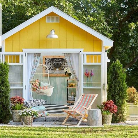 She Shed Shed Exterior Ideas Shed Makeover Garden Shed Exterior Ideas