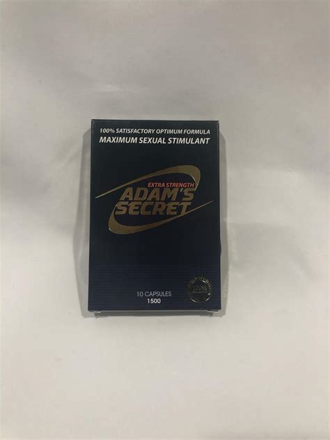 Adams Secret 1500 100 Natural Pills Energy Endurance 10 Per Pack Ex 03