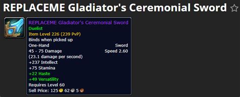 New Pvp Items Datamined In Patch 91 Higher Item Level When In Pvp