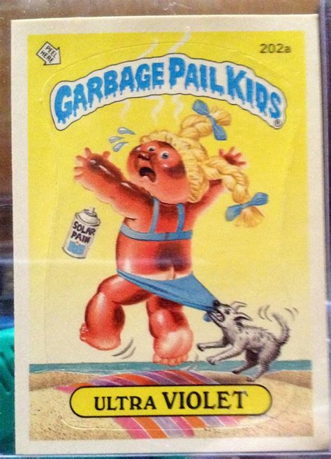| garbage pail kids care les 6 gpk 2015 series baseball card insert fly balls. 1986 Topps Garbage Pail Kids Trading Card 202a